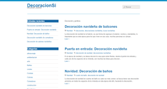 Desktop Screenshot of decoracionsi.com